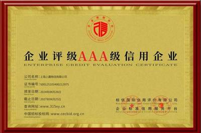 AAA企业信用等级证书费用及评估流程详解
